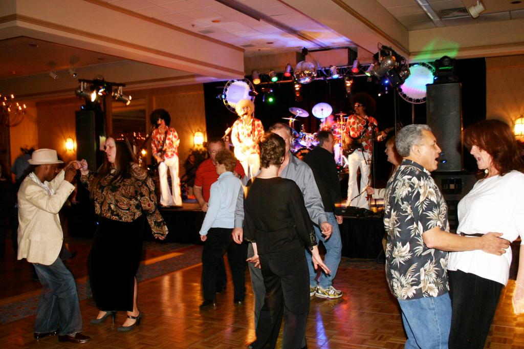 Motor Booty Affair kept the dance floor packed all night.