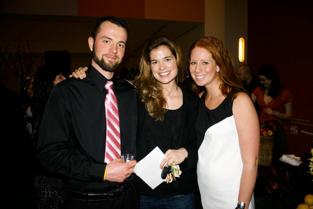 Rick Kmetz, Sandra Christiansen and Laura Zimmerman, who's with Cold River Vodka.