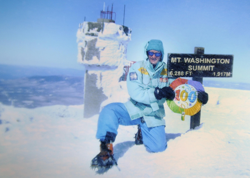 Now 53 and with 100 climbs to the Mount Washington summit, Peter Arsenault says “I’m kidding myself if I think I can go up Mount Washington any time I want.”