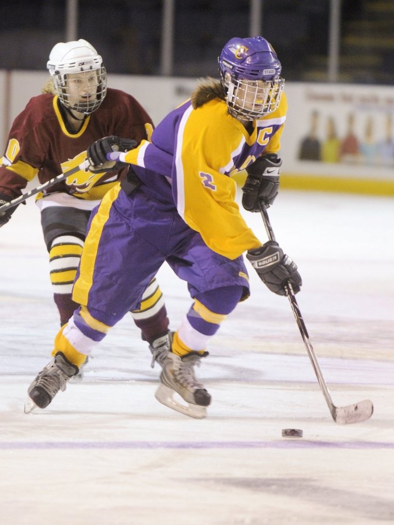 Not only did Grace Fitzpatrick spearhead a Cheverus defense that allowed only 11 goals all season, but she also tied for the team lead in scoring with 22 goals and 16 assists.