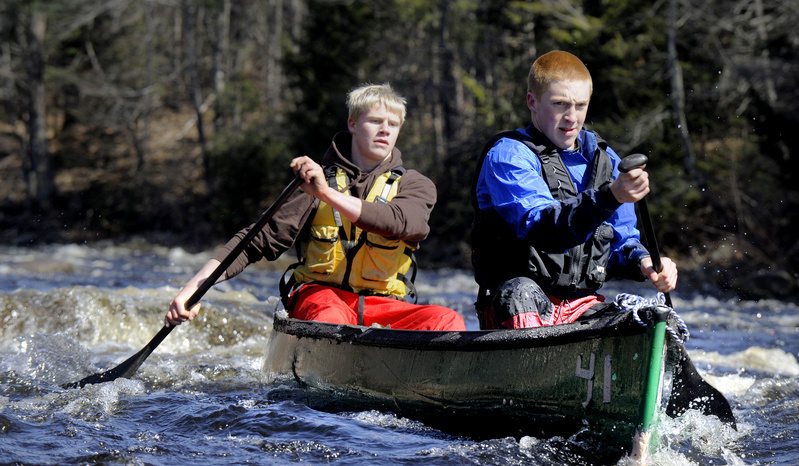 River Robertson of Bucksport and Tyler Albee of East Orland were the top racers in the high school class. They finished 21st overall in the annual St. George contest.