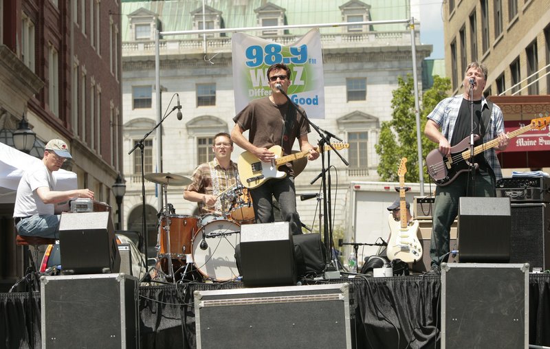 The Molenes, from left, Bruce Derr, Zach Field, Dave Hunter and Andrew Russell, perform Friday at Space in Portland.