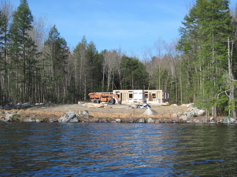 In Naples, this parcel of land along Long Lake was cleared of trees in violation of shoreland zoning rules. A state investigation has yielded a controversial remediation plan.