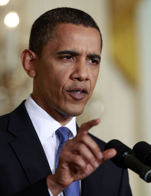 President Barack Obama at a news conference in the East Room of the White House today: "This is what I wake up to in the morning, and this is what I go to bed at night thinking about. The spill."