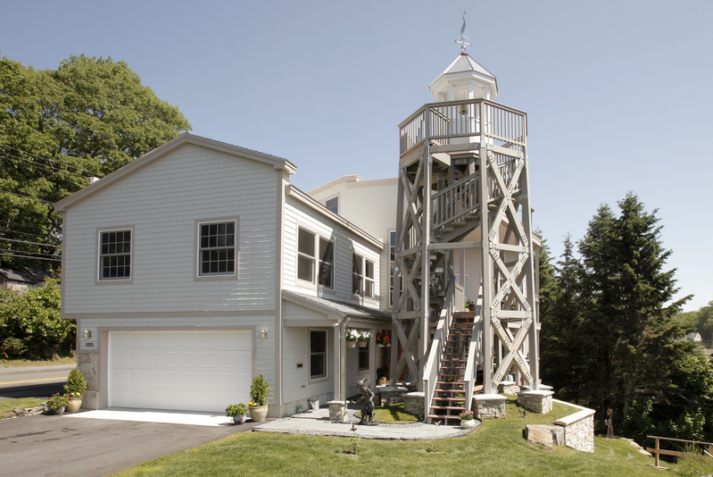 The 5,100-square-foot Oest home hugs a busy main thoroughfare through town.