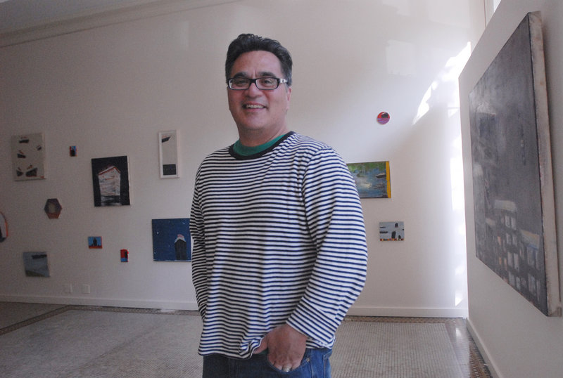 Andy Verzosa, owner of Aucocisco Galleries on Exchange Street, who introduced the art walk to Portland in 2000.