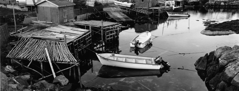 Thaddeus Holownia’s “Burnt Island, Newfoundland,” from his photography show in Eastport.