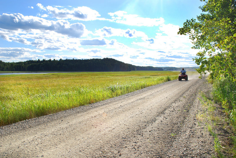 The Down East Sunrise Trail will soon be open for 85 miles, from Washington Junction near Ellsworth to just west of Eastport. The 32 miles now open run partly along the Machias River and are used by ATV riders, cyclists, pedestrians, snowmobilers and equestrians.