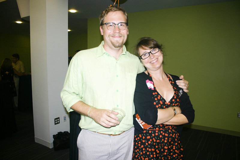 New executive director Joshua Bodwell and outgoing executive director Shonna Milliken Humphrey