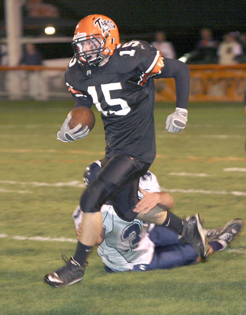 Tyler Audie will direct Biddeford as the quarterback, but also can run if needed. The Tigers could be a threat this season.