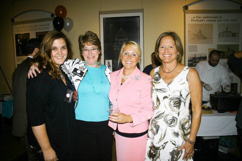 Laura Stauffer, a Portland Ovations administrator, Mary Campbell, Portland Ovations development director, April Ylvisaker, event co-chair and board member, and Patti Roderick, event co-chair and board member.