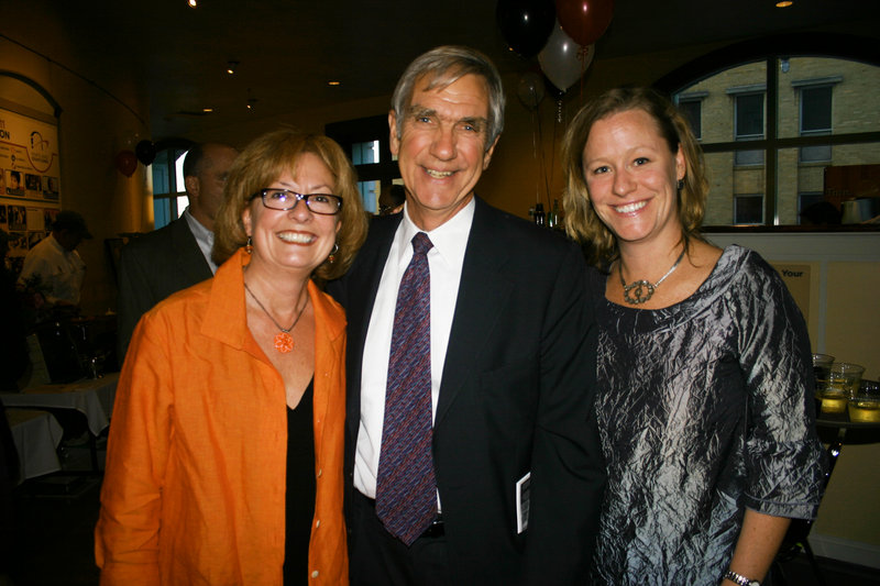 Felicia Knight, a board member, Nick Nadzo, an advisory board member, and Aimee Petrin, the executive director.