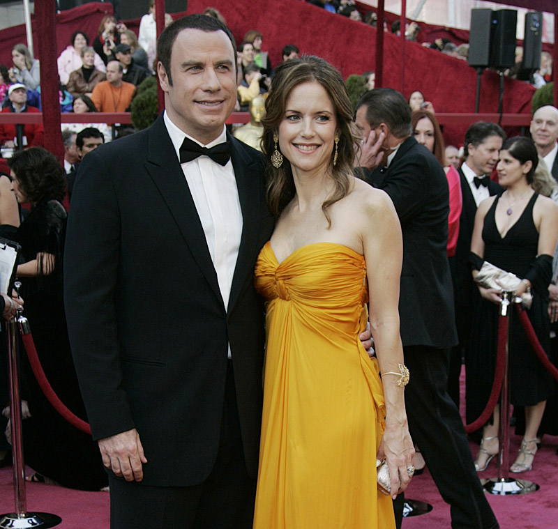 Actors John Travolta and Kelly Preston in a February 2008 file photo. 01000000 01005000 10000000 2008 ACE cinema ENT krt2008 krtarts art krtcampus campus krtedonly krtentertainment entertainment krtfeatures features krtlifestyle lifestyle krtmovie movie film krtnational national krtoscar oscars oscar krtoscar08 leisure LIF mct movie film