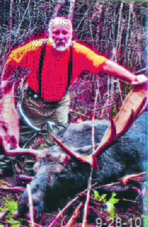 Michael LaPlante of Harpswell got this huge bull moose on his first hunting trip.