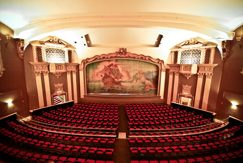 The ornate State Theatre seats 1,450. It has been closed since early 2006.