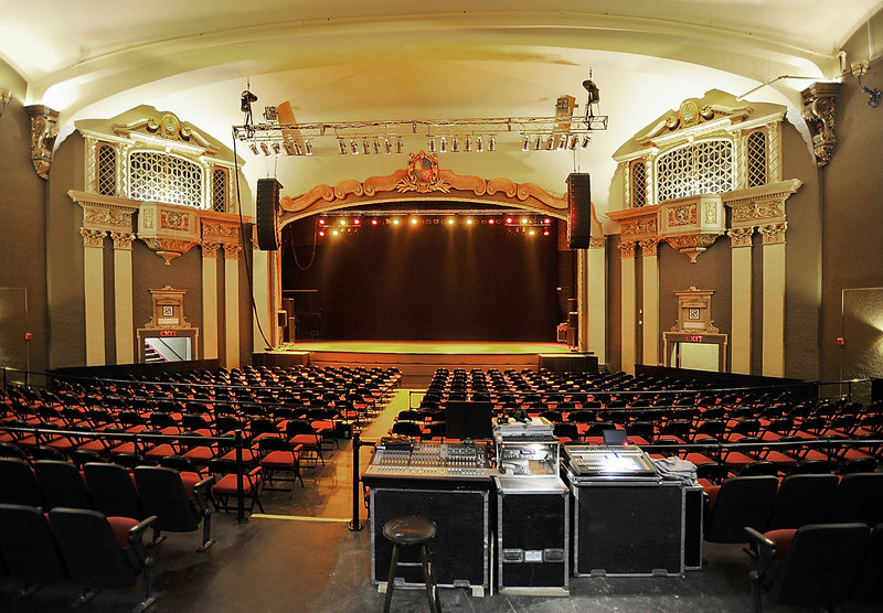 The refurbished State Theater features a new sound system, new seating, a higher stage for better viewing, new carpeting and updated lighting and acoustics.