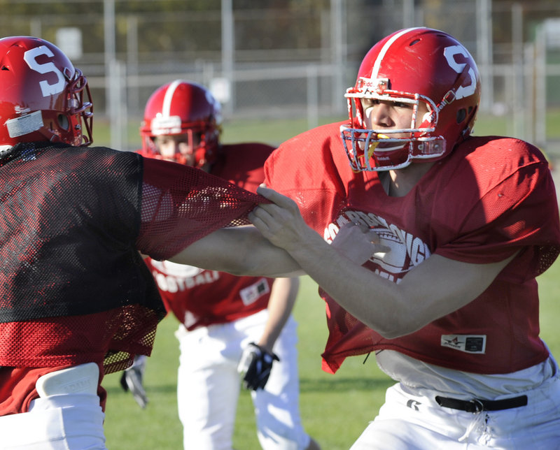Cyr is a senior honor roll student who plans to continue his education. I would love to play football in college, he said. I m looking at some Division I-AA schools.