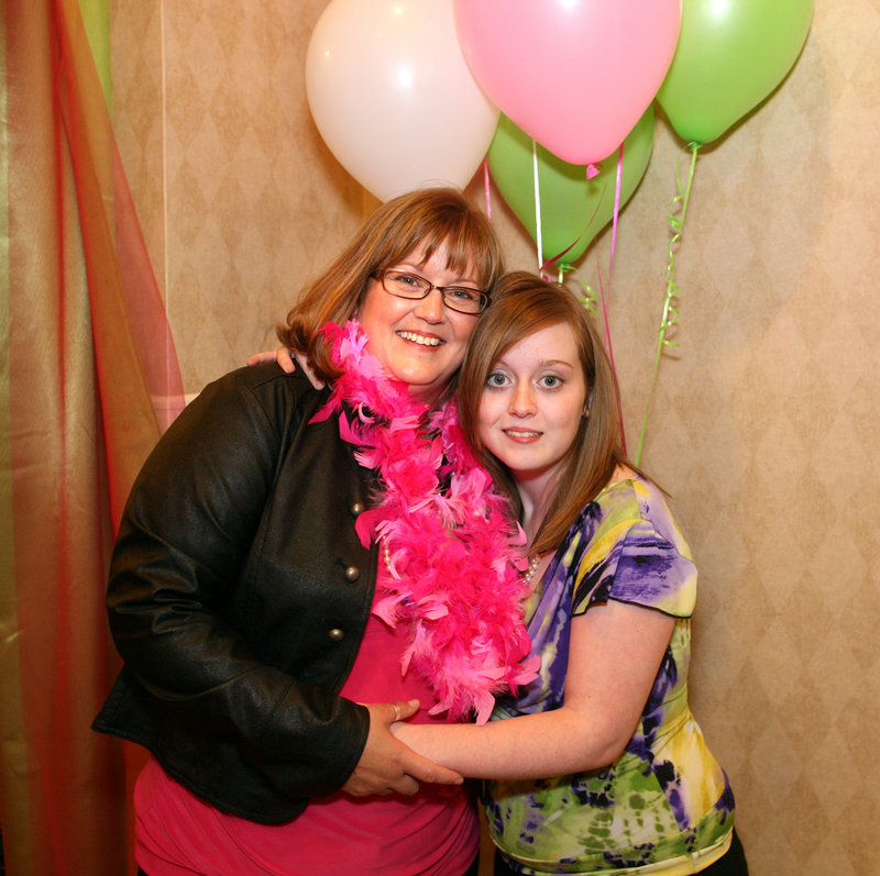 Left, Brenda Emerson and her daughter Jordan, 16, were honored for fighting the effects of a car crash that nearly killed Jordan.