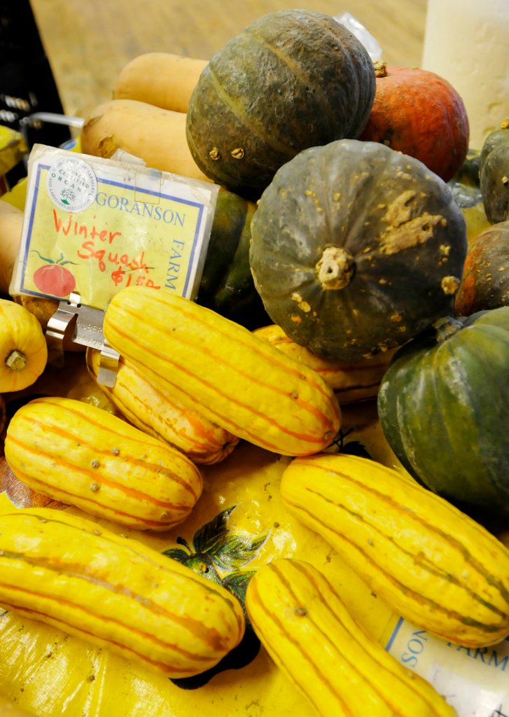 Winter squash from Goranson Farm in Dresden.