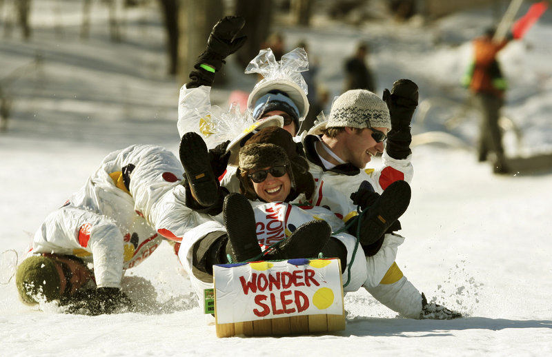 The U.S. National Toboggan Championships are held in Camden.