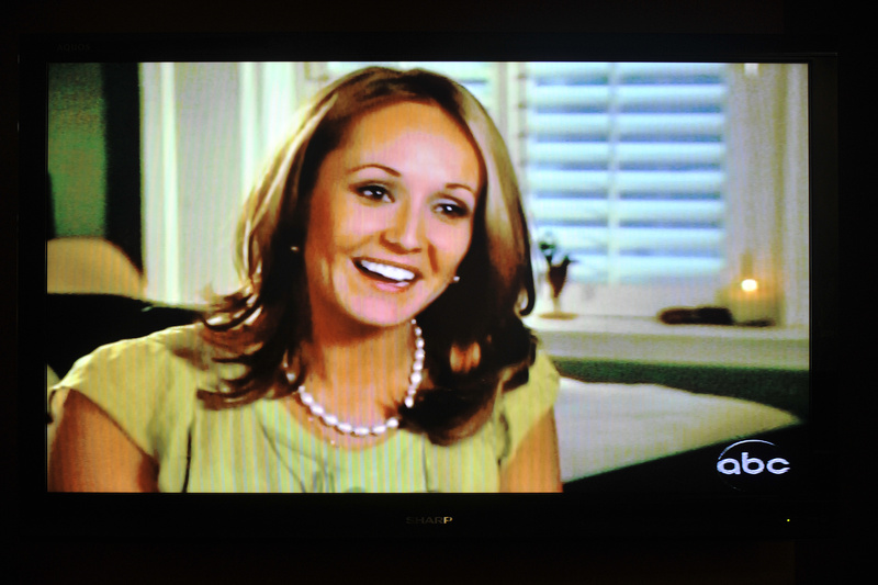 Maine native Ashley Hebert appears on the TV show "The Bachelor" on Monday.