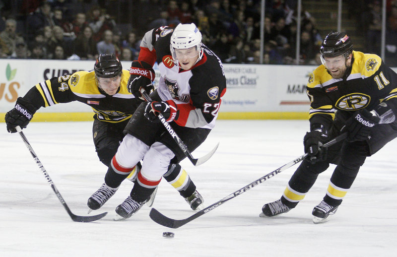 Igor Gongalsky is in his fourth year of pro hockey but had appeared in just four AHL games before this season.