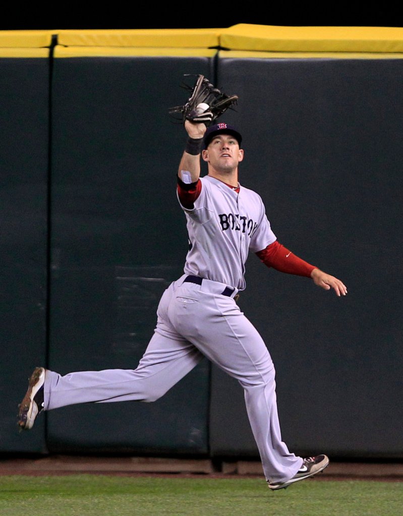 Ryan Kalish started last season with the Portland Sea Dogs before getting called up to the Red Sox, where he played left field and hit .274 in September and October.