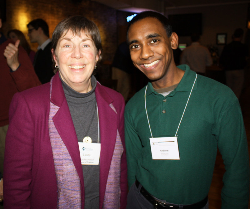 Laura Moorehead and Andrew Jones, two of the facilitators who lead the training for the program.