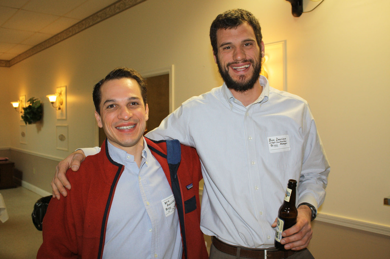 Ben Pollard, of Pollard Builders, and Ben Davison, Habitat’s construction manager.