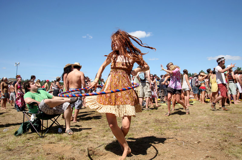 A scene from 2010's Nateva Music and Camping Festival in Oxford.