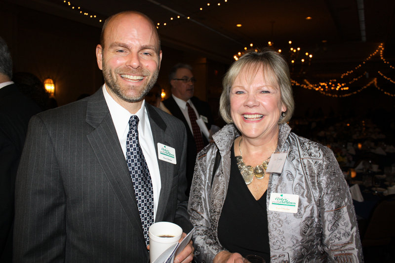 Board members Jim Salter and Julie Tselikis.