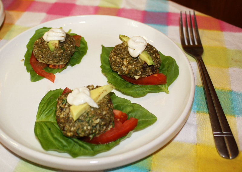 Cashew Cilantro Burgers