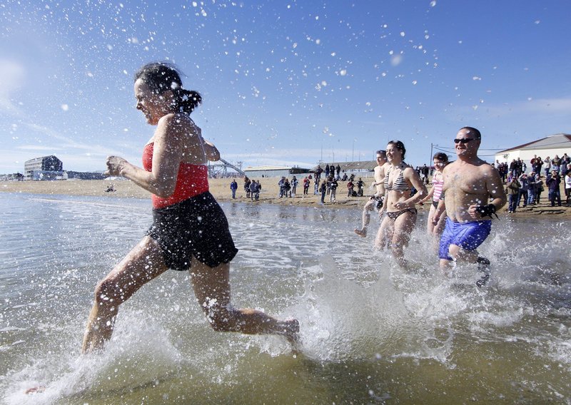 Winter Carnival events include braving the chilly waters of the Atlantic for the Penguin Plunge ...