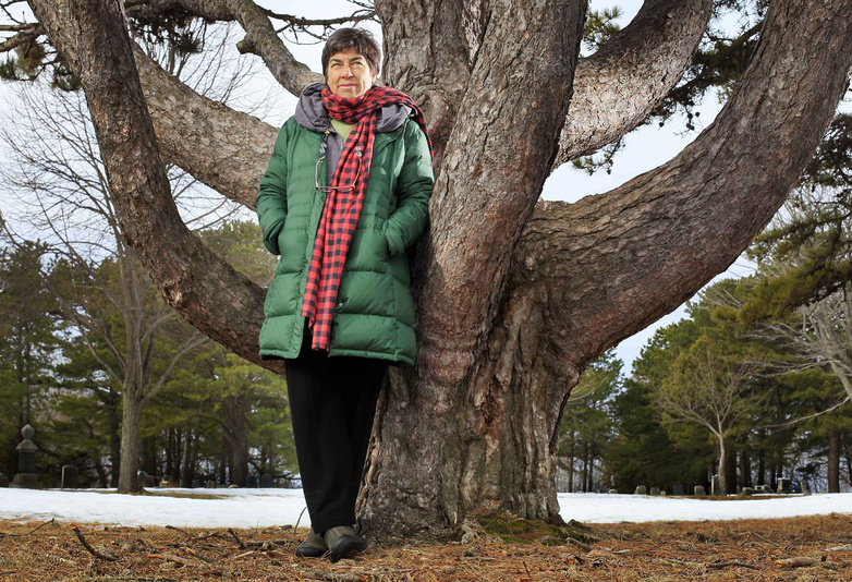 Conservationist Roxanne Quimby, shown in Portland, has shown a willingness to compromise over activities such as hunting and snowmobiling on land that she's donating to the state and federal governments.