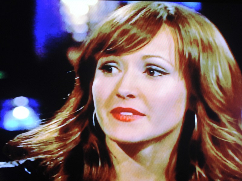 Ashley Hebert wore her natural brunette hair color on Monday's show rather than the blonde shade she had while she was a contestant on "The Bachelor."