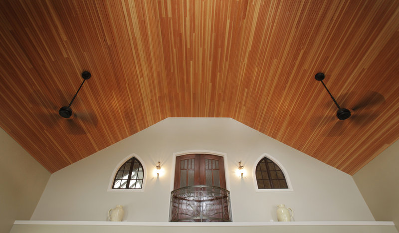 High ceilings and arched windows help this home in Yarmouth maintain a link to its past as a church.