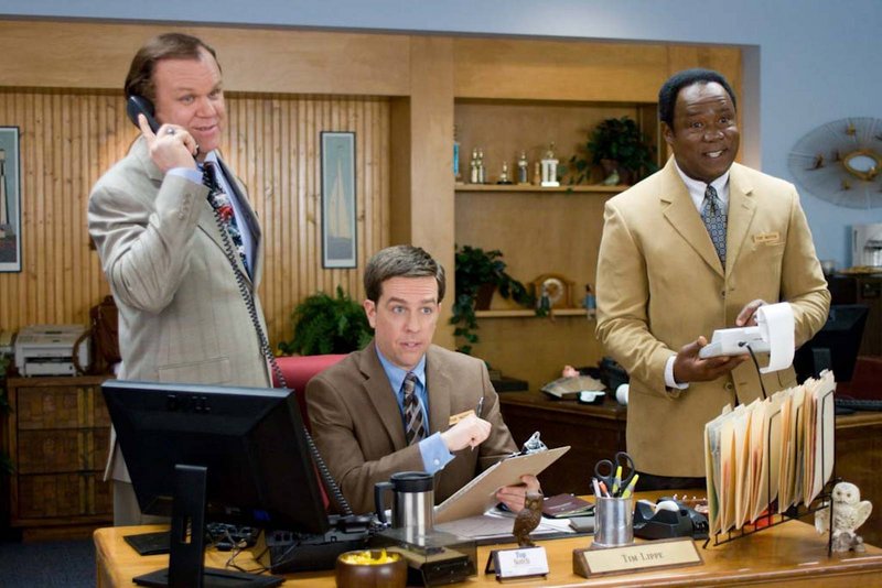 From left, John C. Reilly, Ed Helms and Isiah Whitlock Jr. in "Cedar Rapids."