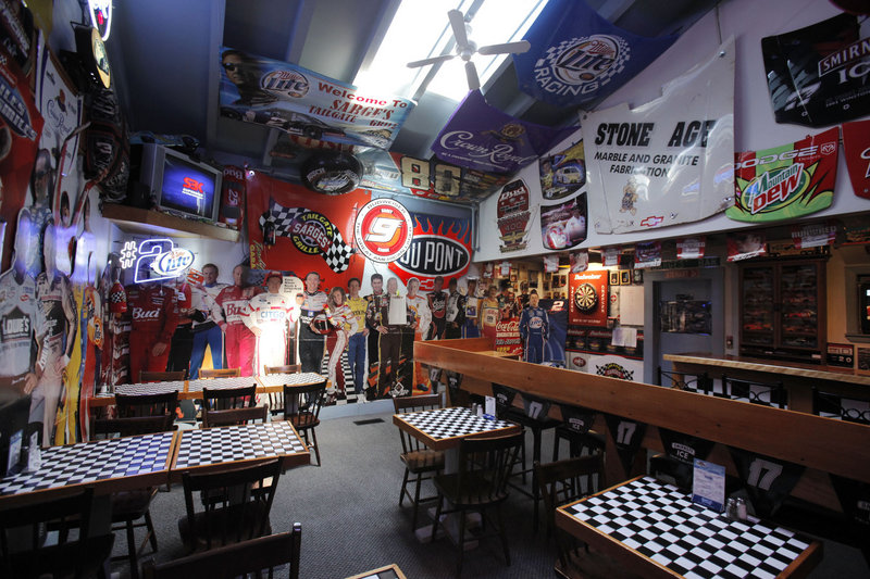 If you re a fan of stock car racing, there s a table at Sarge's Tailgate Grille in Saco with your name on it.