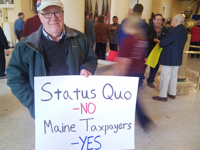 Bill Hamilton, a retired sales executive from Standish: "We need to get government under control."