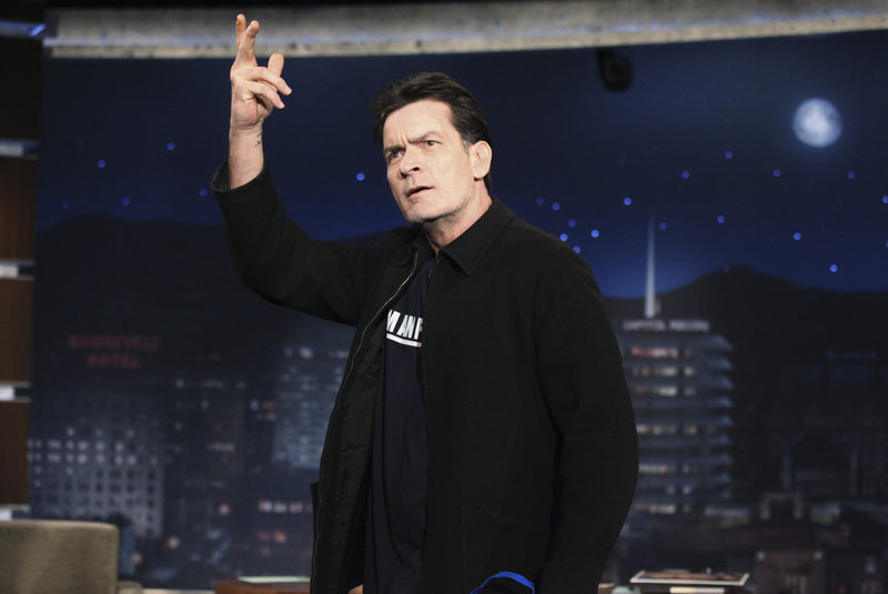 Charlie Sheen, seen on the late-night show “Jimmy Kimmel Live” on March 21, will kick off his 20-city “Torpedo of Truth” stage show in Detroit tonight.