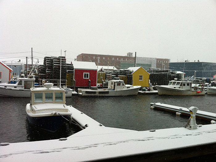 Widgery Wharf as seen from Chandler's Wharf on the Portland waterfront. Submitted by Michael Laidlaw.