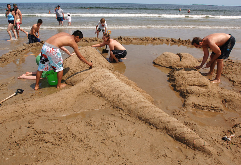 Sculpt a sandy masterpiece.