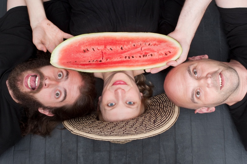 Daniel Orrantia, Amanda Huotari and Aaron Tucker star in “The Fabulous Problemas” at Celebration Barn Theater.