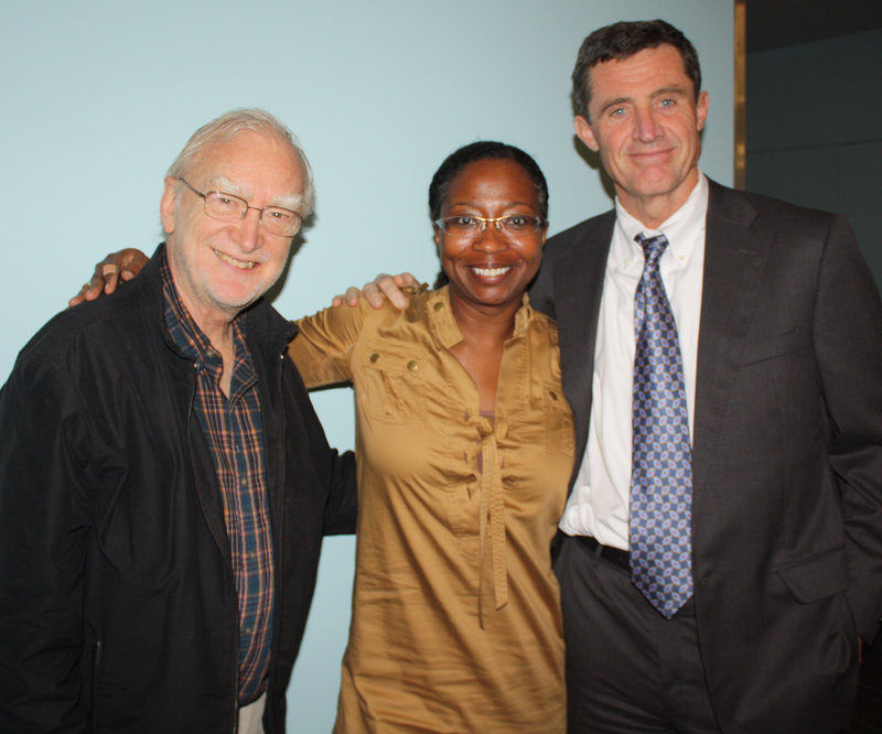 Advisory board member Bruce Brown, board member Marcia Minter and board member Michael Boyson.