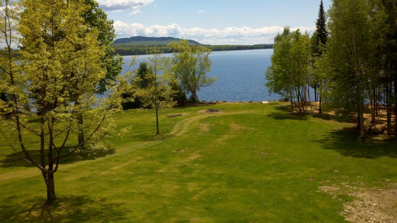 The view of Moosehead Lake and Mount Kineo from The Vegan at Tomhegan.