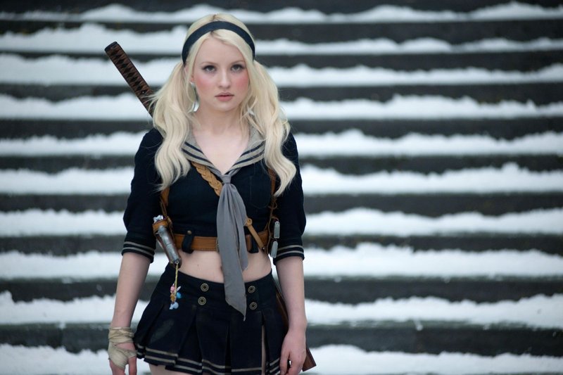 Emily Browning as the character Babydoll in "Sucker Punch."