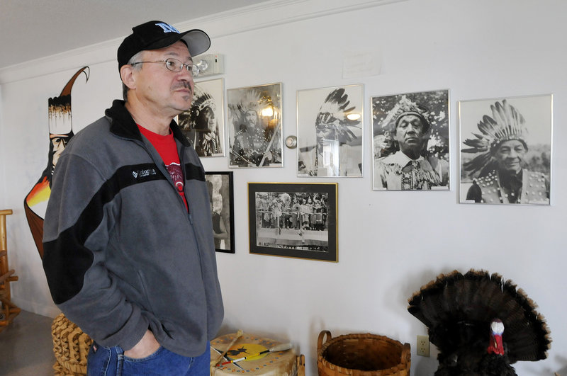 Historian Donald Soctomah at the Passamaquoddy Cultural Heritage Center & Museum. His children’s book, “Remember Me,” won the Moonbeam Gold Medal for Multicultural Picture Books.