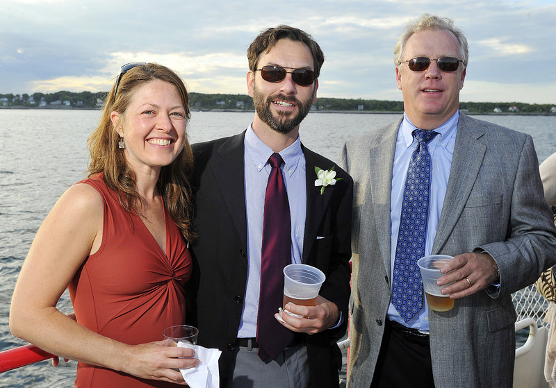 Nancy Desmond, Liberty, Bob Brown, Liberty, and Steve Galligan, West Newbury, Mass.