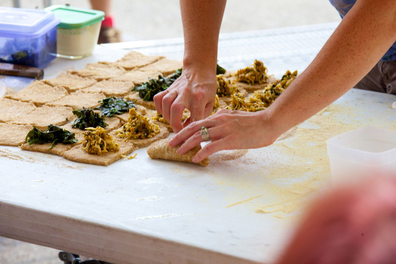 A demonstration at last year's Kneading Conference.
