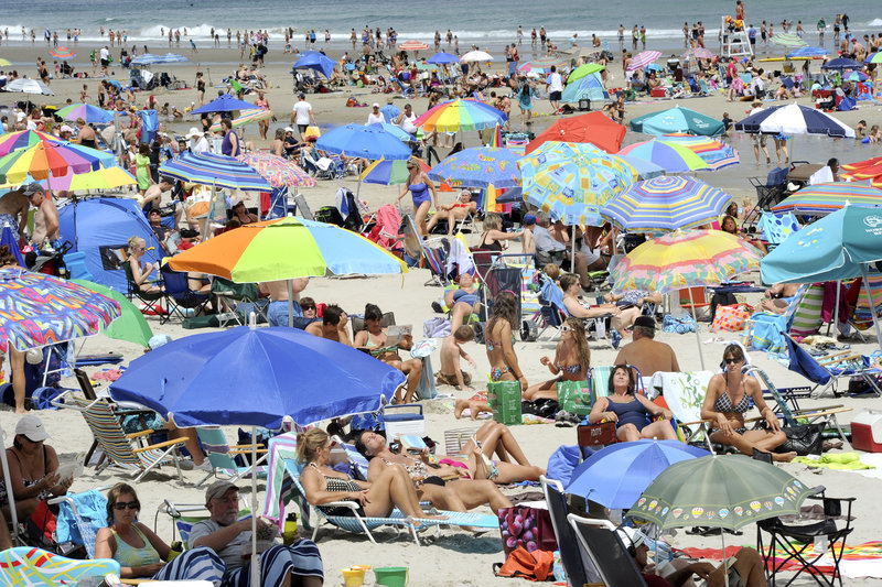 Public access to Ogunquit Beach is encouraged, with many pay-to-park lots nearby. Maine has about 30 miles of public sand beaches.